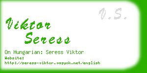 viktor seress business card